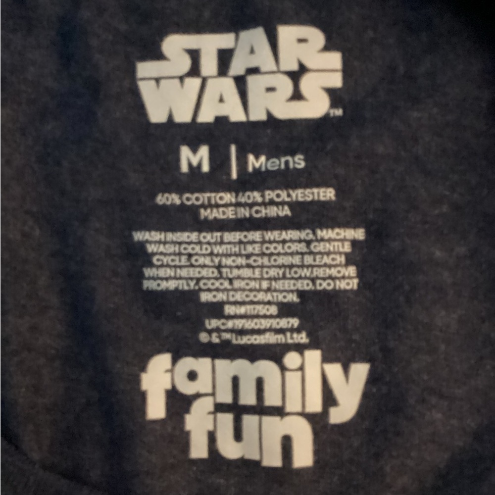 Star Wars x Family Fun Logo Mens Tee Size Medium EUC - Picture 3 of 8